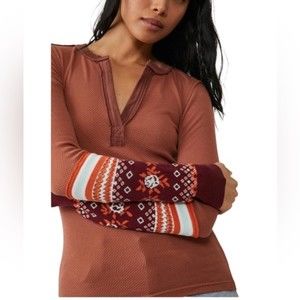 FREE PEOPLE MIKAH LAYERING CUFF TOP (Autumn)
